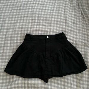 Day + Moon Black Mini Skort